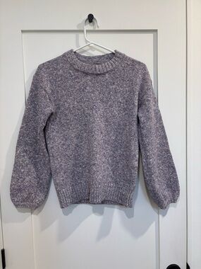 J. Crew Heather Lavender Crewneck Sweater